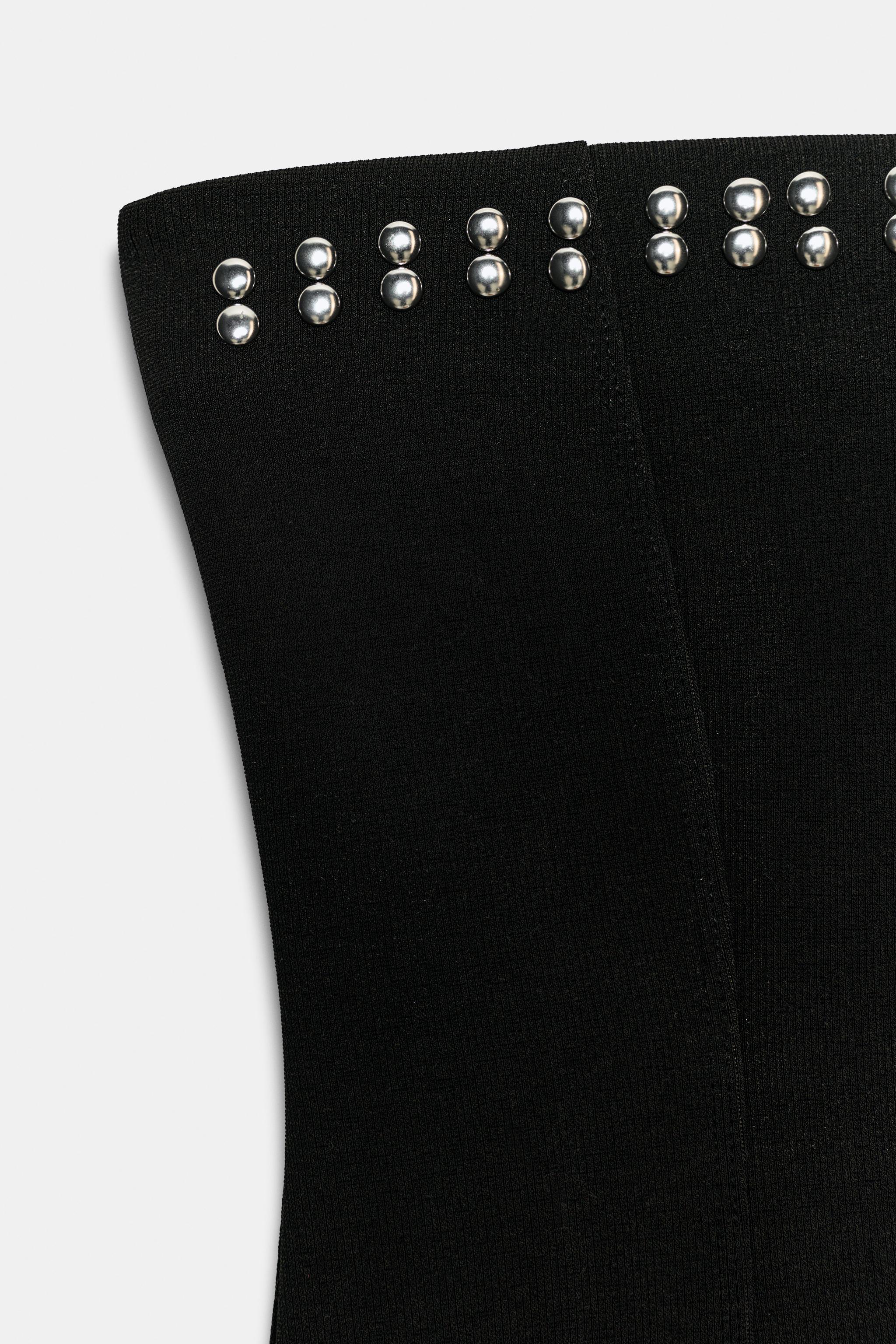 STUDDED STRETCH BANDEAU TOP